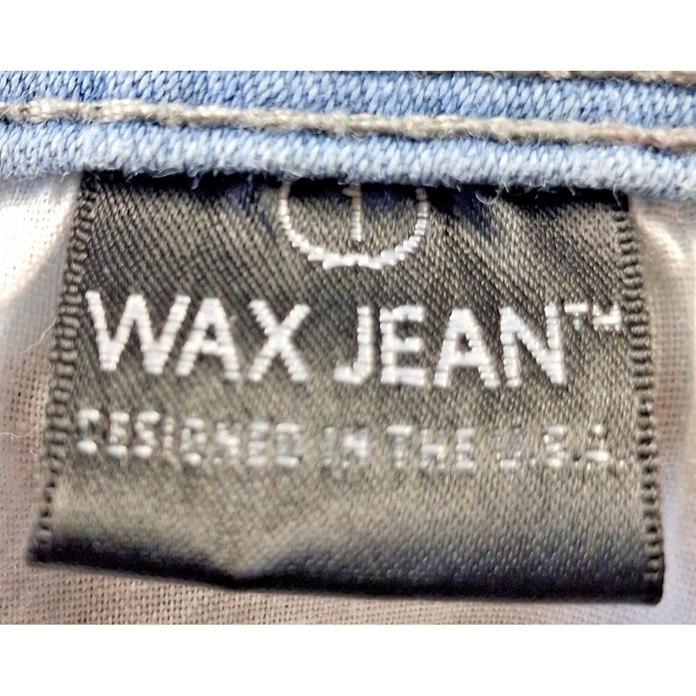 Wax Jeans Butt I Love You Womens Skinny Jeans 1 Light Wash Stretch Denim - Picture 6 of 13